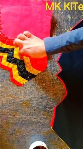 how to make kite design at hom ||kite making shorts //patang banane