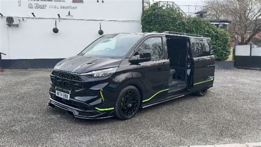 Ford Transit Custom MCR Venom X | 9 Seater 🔥 This Transit Custom started life as a standard panel van and has been transformed in-house into a 9-seat double cab conversion. Plenty of room for passengers, a table in the centre, and usable rear boot space — practical without sacrificing style. On the outside, it’s all about presence. Finished with the aggressive MCR kit, sitting low on 20” gloss black alloys, this Venom X build turns heads wherever it goes. At MVS, we build vans around your needs