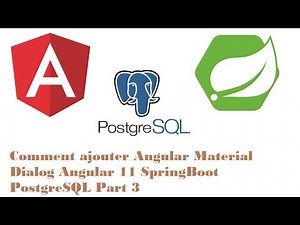 Comment ajouter Angular Material Dialog Angular 11 SpringBoot PostgreSQL Part 3