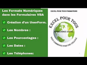 ✅ EXCEL VBA GRATUIT : Les Formats Numériques dans les Formulaires VBA ?