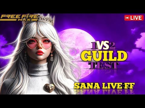 Free Fire Live | 1 VS 2 Guild Test | Team Code Guild Test Live | Guild Trails Live | Telugu Live |🔥🔥