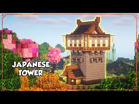 ⚒️Minecraft Japanese Tower Tutorial | Medieval japanese tower⚒️