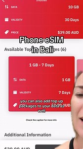 8.5K views · 44 reactions | How to get an eSIM online in Bali? ...