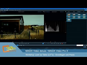 MAGIX Pro Video X12 - LookUpTable (LUTs) & Log-Profiles in der Praxis
