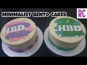 BENTO CAKE TUTORIAL | MINIMALIST CAKE | LUNCH BOX CAKE | KOREAN CAKE | Recel Creates
