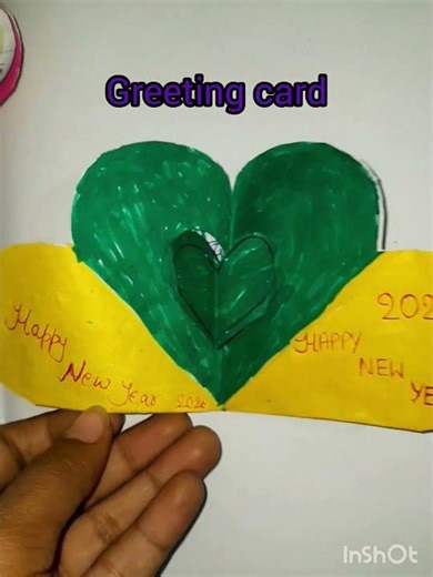 New year greetings card#happy new year 2026#griting card home maker trending #wishcard #ytshorts fam