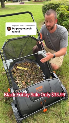  Push Lawn Sweeper | Heavy-Duty Cleanup Keep your yard clean the easy way – no hassle, no mess! #LawnSweeper #YardCare #LawnCare #LeafCleanup #GrassCollection #DIYLawn #HomeMaintenance | Future Appliances Hub | Facebook