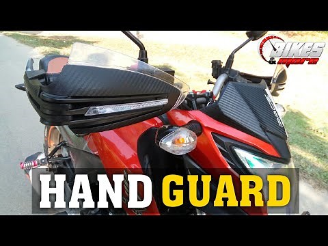 Install Hand Guards on Motorcycle with LED Signals - Bikes&More