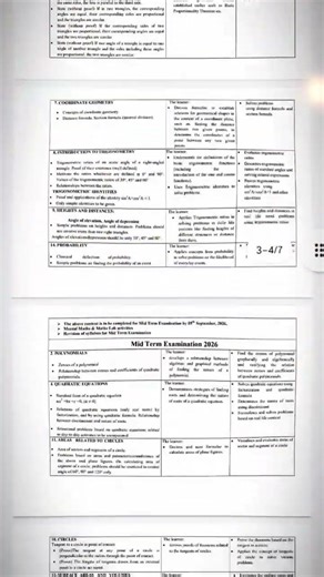 “Class 10 Maths Syllabus 2026-27 🔥 Full Chapter List | CBSE Latest Update”
