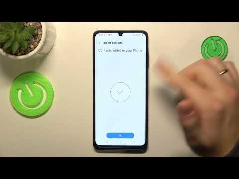 How to import contacts from the SIM card to a SAMSUNG Galaxy M05