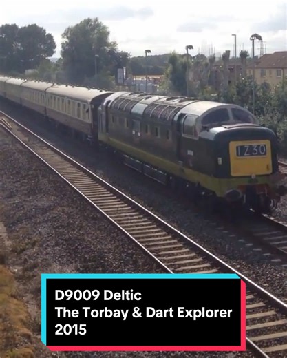 Another Classic and this time D9009! Working The Torbay & Dart Explorer! Seen passing Norton Firzwarren back in 2015. One Class 55 I was glad to of seen! Follow For more! 😏. #Class55 #Deltic #train #fyp #railway