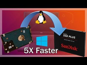 Clone a Windows 10 Hard Drive with Linux - Laptop SSD Upgrade.