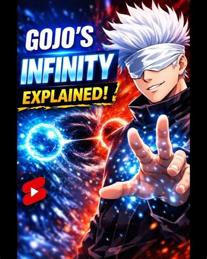 Gojo's infinity explained #gojo #jujutsu kaisen #anime #shorts #yt shorts #gojo #jjk