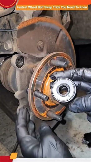 Fastest Wheel Bolt Swap Trick You Need To Know #shortvideo #mechanic #repairing