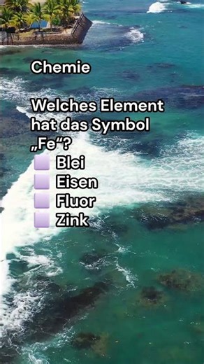 Chemie Welches Element hat das Symbol „Fe“