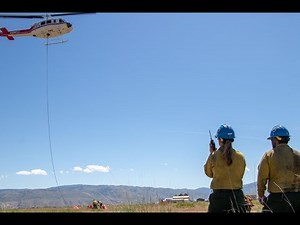 Firefighters Conduct External Load Training SCOFMP Long Line Training