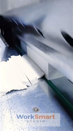 Printing Paper Cutting by Skilled Operator : Aligning and Precision Trimming Process