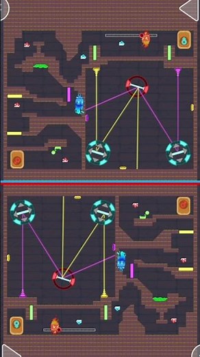 2 Player Games: Water Girl Fire Boy #2player #2playergame #partygames #bonbongame