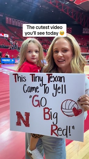 Nebraska volleyball fans of all ages, from all parts of the world, are the best 🌽🔴 🏐 @terra_seryn and her daughter with the Go Big Red chant prematch before Huskers Sweep of Iowa 🎥 NTV’s @randysilvertv #gobigred #cornhuskers #huskers #nebraska #nebraskavolleyball | NTV News
