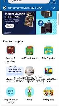 Let’s find some instant savings at SAM’s club