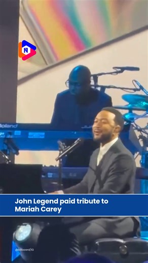 John Legend paid tribute to Mariah Carey at the 2026 MusiCares Person of the Year Gala with a heartfelt piano rendition of her classic hit “Hero,” adding a soulful and intimate moment to the evening honoring the pop icon. 🎥 : @billboard/IG #JohnLegend #MariahCarey #MusiCares2026 #HeroTribute #LivePerformance #MusicIcons #NewsFlip | NewsFlip