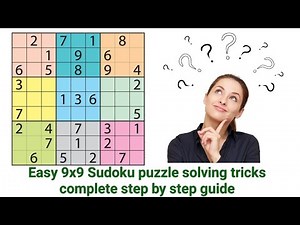 Sudoku tricks | Easy 9x9 Sudoku puzzle solving techniques | step by step guide | solved sodoku