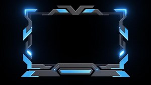 Download Blue Laser Stream Overlay with transparent background for free