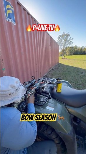 Bow Season - Sighting In TENPOINT Crossbow #shorts #bowhunting #trending
