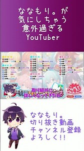 【すとぷり文字起こし】ななもり。がついつい気にしちゃうYouTuberが意外過ぎるWWW【ななもり。切り抜き】#shorts