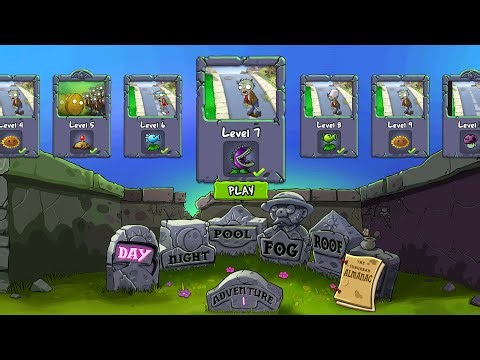Plants 🌵🌳 vs Zombies 🧟‍♂️ game Adventure Mode Day Level 7 Gameplay