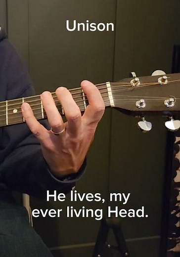 I Know That My Redeemer Lives (LDS Hymn 136) Tenor Part on Guitar