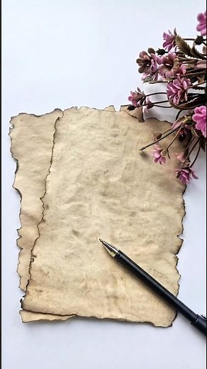 Diy Vintage letter ❣️#diy #art #craft #vintagepaper #vintageletter #viral