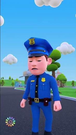 Police Officer Song | Best Funny Nursery Rhymes For Kids #Shorts