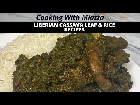 Liberian Cassava Leaves & Rice Recipe. www.miattaworld.com @cookingwithmiatta
