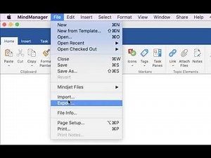 MindManager (Mac) Tutorial - Exporting