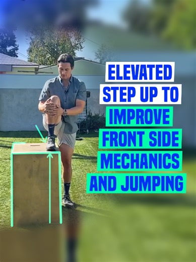 Elevated Step-Up: Improve Jumping & Speed Mechanics