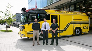 ‘New era’: Victoria’s new $1.7M electric fire truck arrives