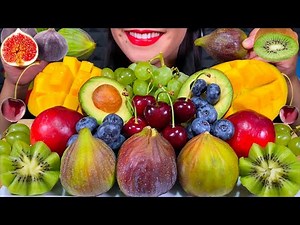 ASMR FRESH FRUIT PLATTER *MAKAN BUAH SEGAR* ताजे फल खाएं MUKBANG MASSIVE Eating Sounds