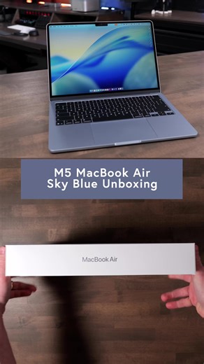 #ASMR Apple M5 MacBook Air 13” Sky Blue Unboxing #m5MacbookAir | Macbook Unboxing