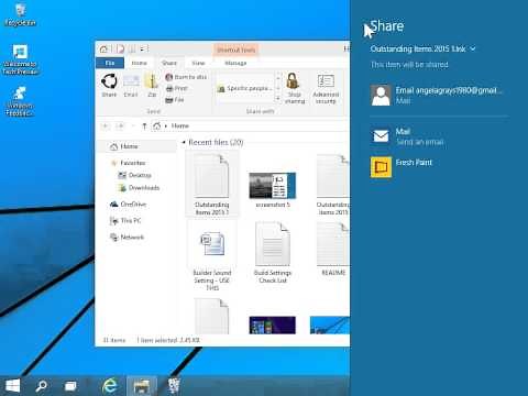 Windows 10 How to use the Share Tab in File Explorer to share files