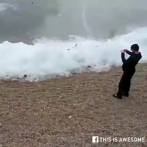 Frozen waves in Baikal !! This is a must see, turn your audio on !! | Take the Piss Relentless