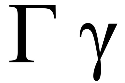 大写Gamma(Γ)到底怎么写