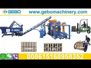 Updated automatic QT4-18 concrete block machine plant, hydraulic press pavement brick making machine