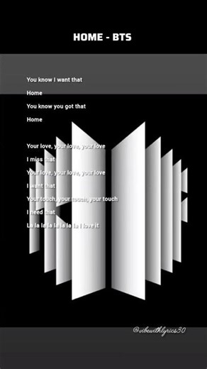 K-pop All time Best Songs 🩵 BTS - Home lyrics 🩵 #bts #kpoplyrics #lyrics #lyricvideo