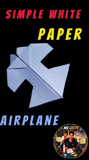 Can You Make a Paper Airplane Like This with White Paper? ✈️🤍
