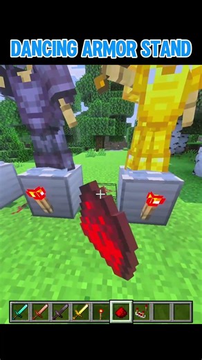 Minecraft Dancing Armor Stand #shorts