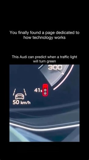 How Technology Works on Instagram: "Follow @howtechnologyworkss to learn how technology shapes our world, one post at a time Some Audi models are equipped with a traffic light information system that connects directly with city traffic infrastructure. By communicating with traffic signals in real time, the vehicle can calculate exactly when a red light will change to green and display a countdown on the dashboard. This vehicle to infrastructure technology allows drivers to anticipate stops inste