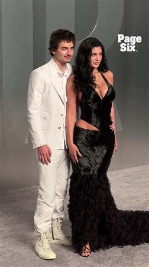 Timothée Chalamet and Kylie Jenner at the 2026 Oscars
