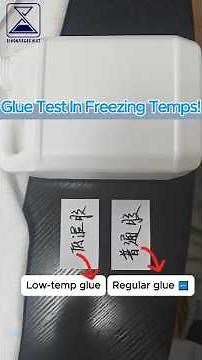 Low-Temp Glue vs Regular Glue: Freezer Test! #LowTempGlue #Adhesives #adhesivesolutions #GlueTest