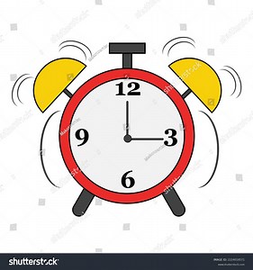 Alarm Clock Red Wake-up Time Isolated Stock Vector (Royalty Free) 2224018571 | Shutterstock